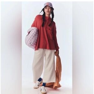 Free People Hot Shot Thin Hooded Oversized Casual Athletic Layer Size Medium New